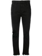 Alexander Wang Destroyed Detailed Jeans - Black