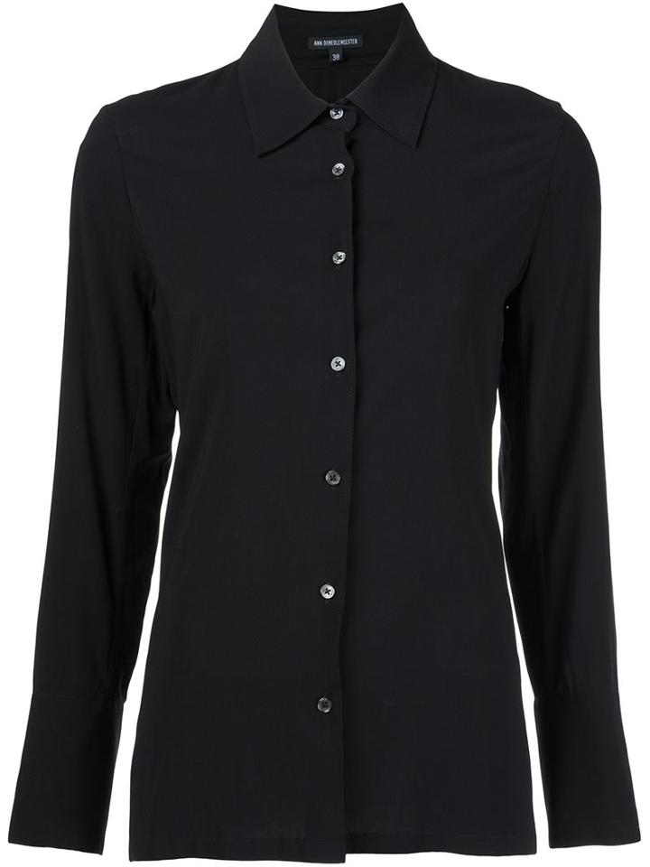 Ann Demeulemeester 'josie' Shirt, Women's, Size: 38, Black, Elastodiene/viscose