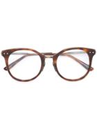 Bottega Veneta Eyewear Round Frame Glasses - Brown