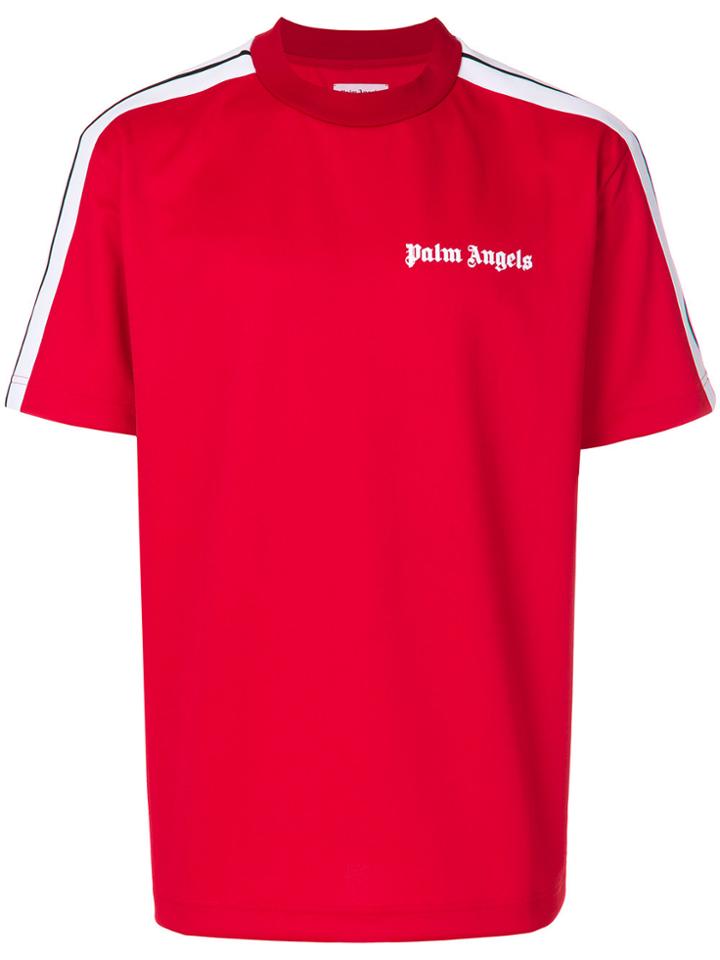 Palm Angels Side-striped T-shirt - Red