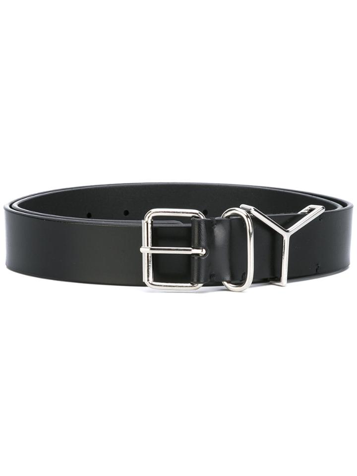 Y / Project Silver Buckle Belt - Black
