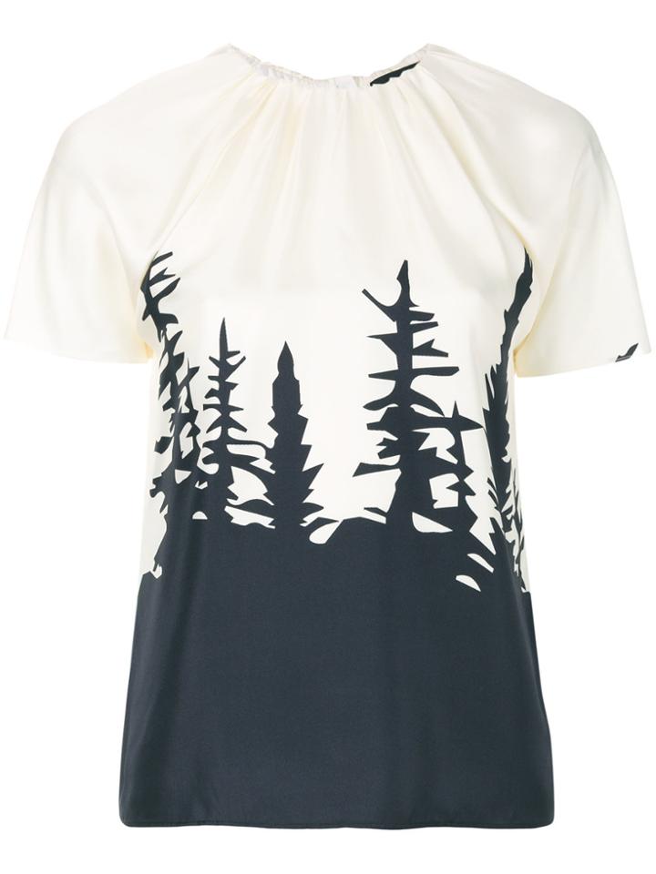 Dsquared2 Forest Print Blouse - White