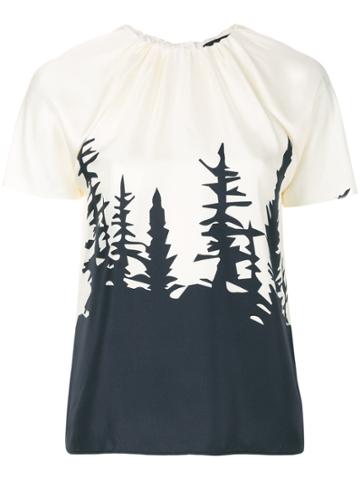Dsquared2 Forest Print Blouse - White