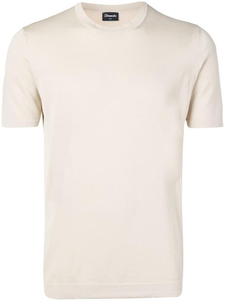 Drumohr Knitted T-shirt - Neutrals