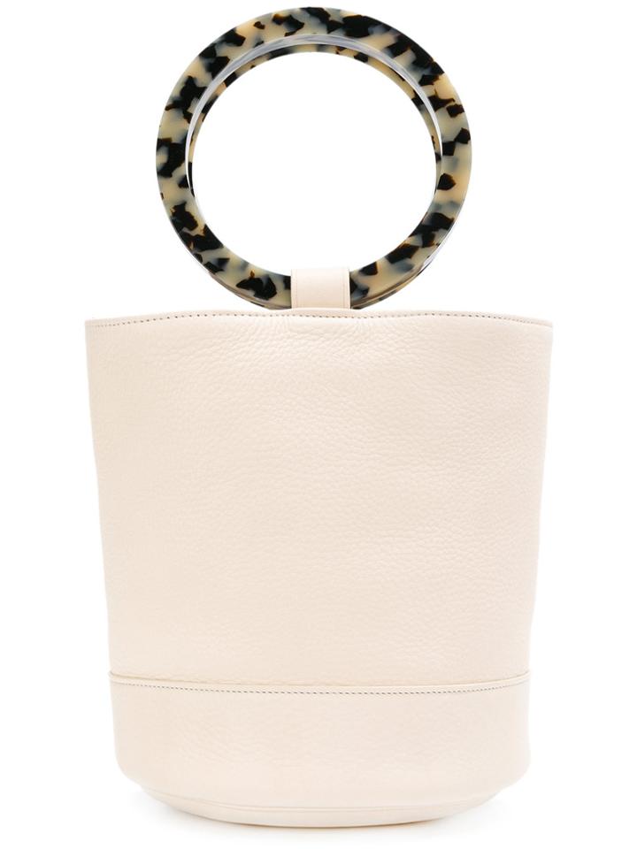 Simon Miller Resin Handle Bucket Tote - Nude & Neutrals