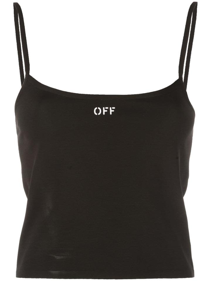 Off-white Logo Print Cami - Black