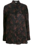 Iro - Patterned Shirt - Women - Silk - 34, Black, Silk