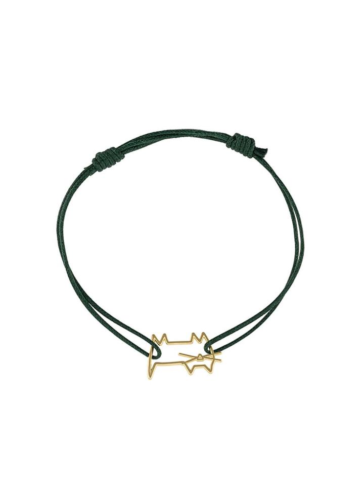 Aliita Cat Cord Bracelet - Green