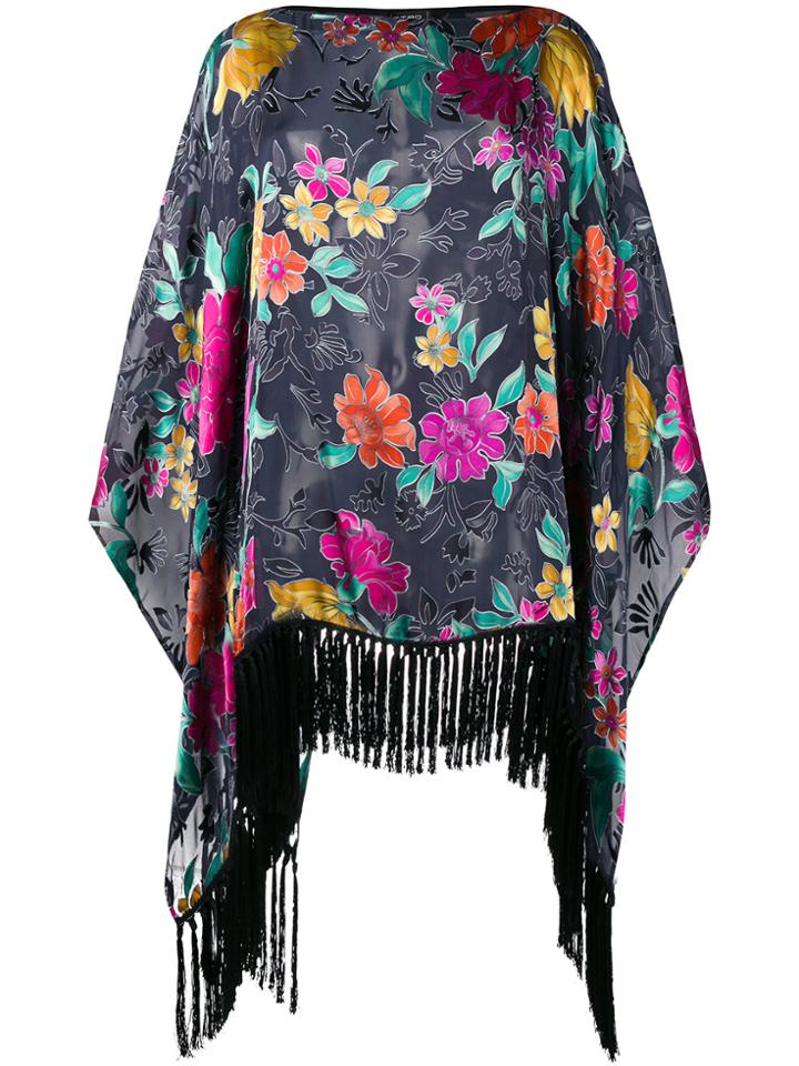Etro Fringe Hem Blouse - Black