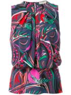 Emilio Pucci Abstract Print Top, Women's, Size: 42, Silk