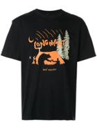 And Wander Printed Long Night T-shirt - Blue