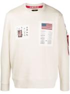 Alpha Industries Usa Flag Sweatshirt - Neutrals