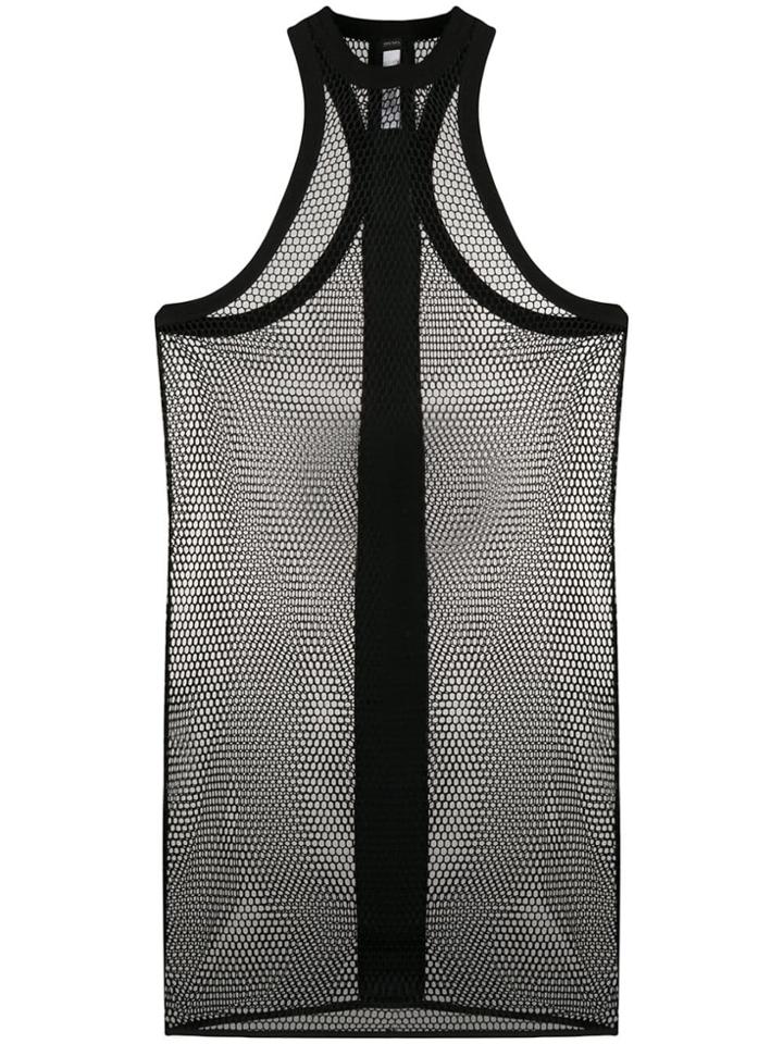Diesel Sleeveless Mesh Dress - Black