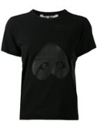 Comme Des Garçons Play Heart Print T-shirt, Women's, Size: Large, Black, Cotton