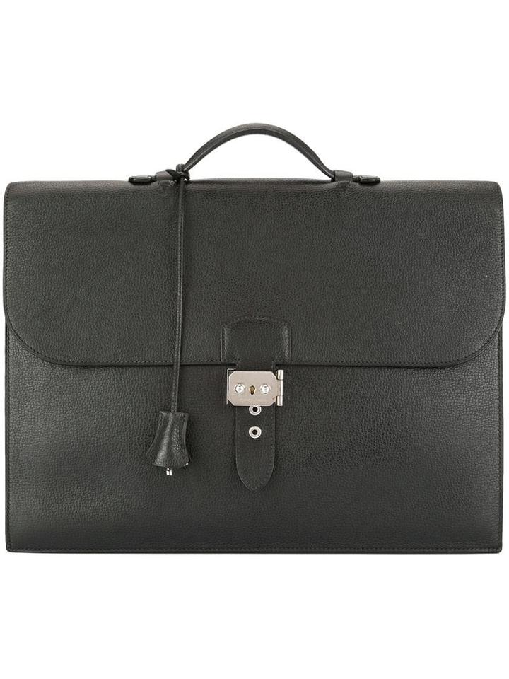Hermès Pre-owned Sac A Depeche 38 Business Hand Bag - Black