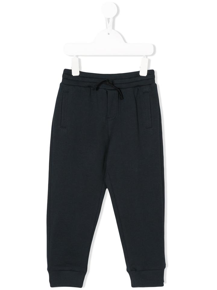 Dolce & Gabbana Kids - Trousers - Kids - Cotton/calf Leather/zamac - 4 Yrs, Blue