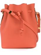 Sophie Hulme Gibson Bucket Shoulder Bag, Women's, Yellow/orange, Calf Leather