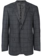 Corneliani Checked Blazer - Grey