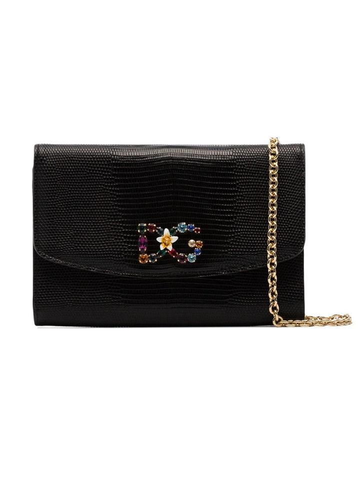 Dolce & Gabbana Black Dg Leather Purse
