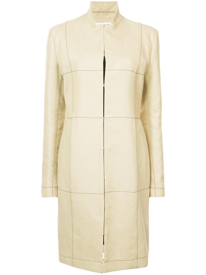 Loewe Grid Print Coat - Brown