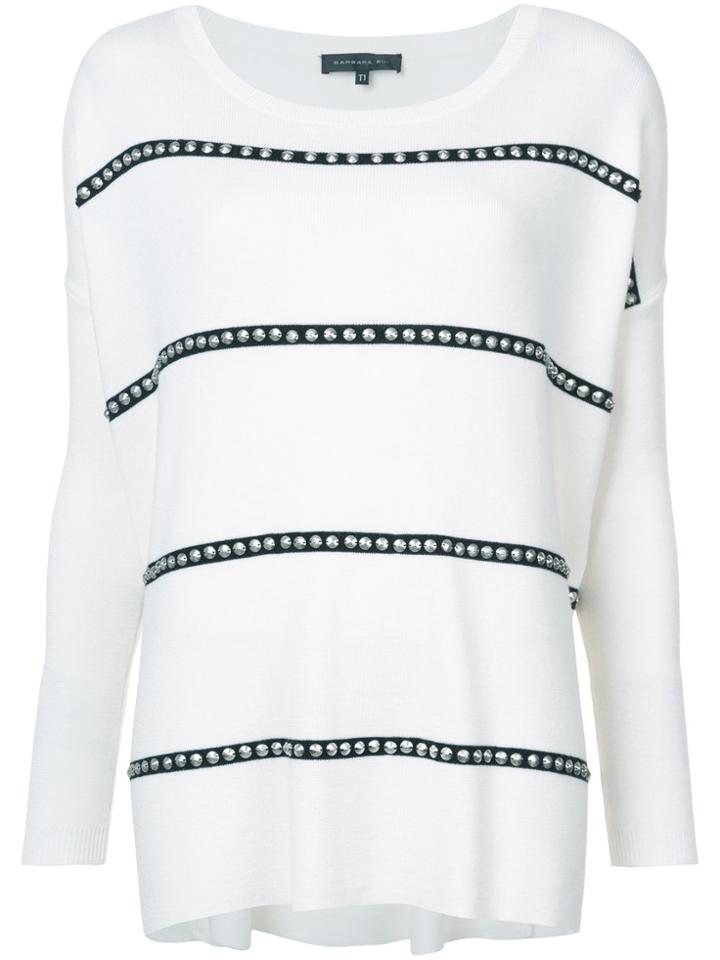 Barbara Bui Oversized Studded Top - White