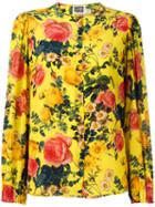 Fausto Puglisi Floral Print Blouse, Women's, Size: 42, Yellow/orange, Silk