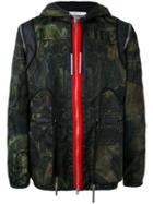 Givenchy Dollar Print Hooded Jacket, Men's, Size: 44, Green, Cotton/polyamide/viscose