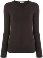 Le Tricot Perugia Longsleeved T-shirt - Brown