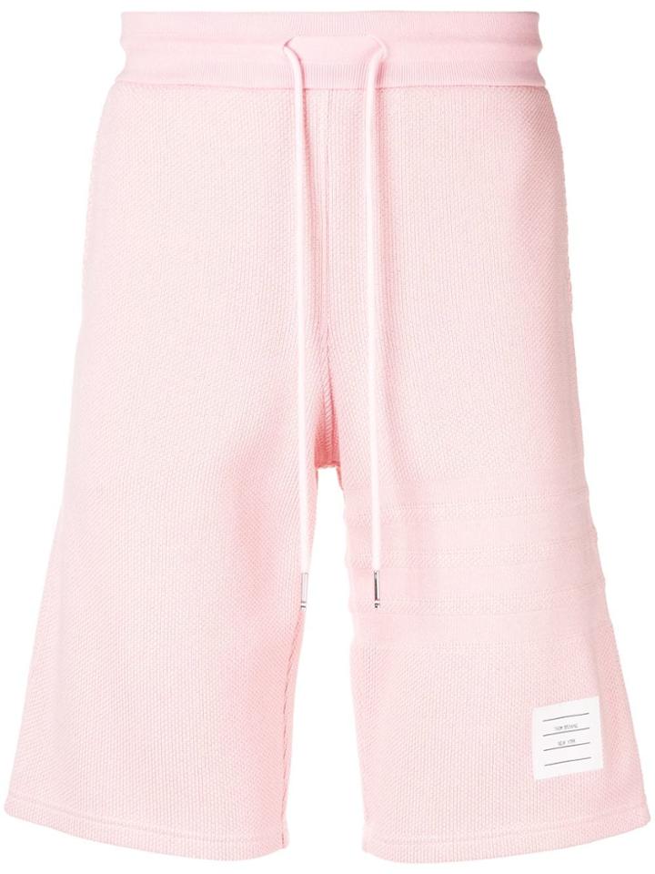 Thom Browne 4-bar Honeycomb Piqué Sweatshort - Pink