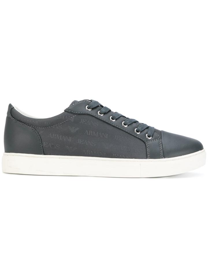 Armani Jeans Low Top Sneakers - Grey