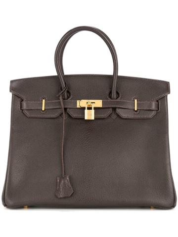 Hermès Vintage Chevre De Coromandel Birkin 35 Bag - Brown