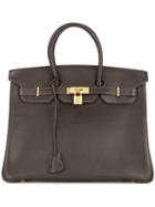 Hermès Vintage Chevre De Coromandel Birkin 35 Bag - Brown