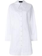 Joseph Oversized Collar Shirt Dress - White