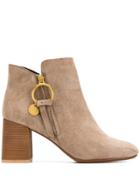 See By Chloé Classic Booties - Neutrals
