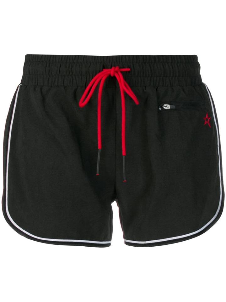 Perfect Moment Drawstring Jersey Shorts - Black