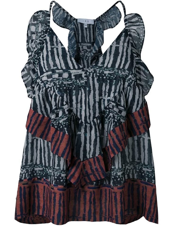 Iro Ruffle Melange Top