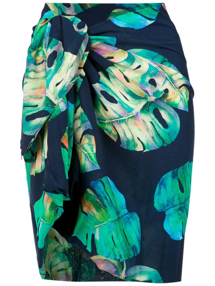 Brigitte Printed Skirt - Black