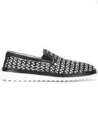 Dolce & Gabbana Woven Loafers - Black