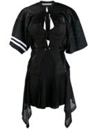 Alexander Wang Multipanel Jersey Mini Flare Dress - Black