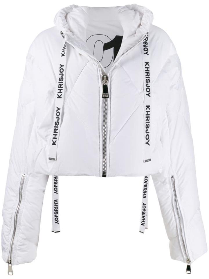 Khrisjoy Cropped Puffer Jacket - White