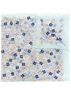 Hemisphere Floral Print Scarf - Blue