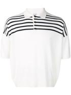 Loewe Striped Polo Shirt - White