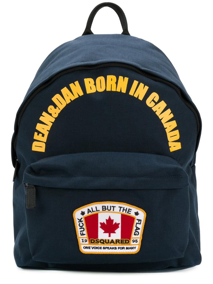 Dsquared2 Born In Canada Backpack - Blue