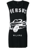Versus Car Logo Print Tank Dress - Black