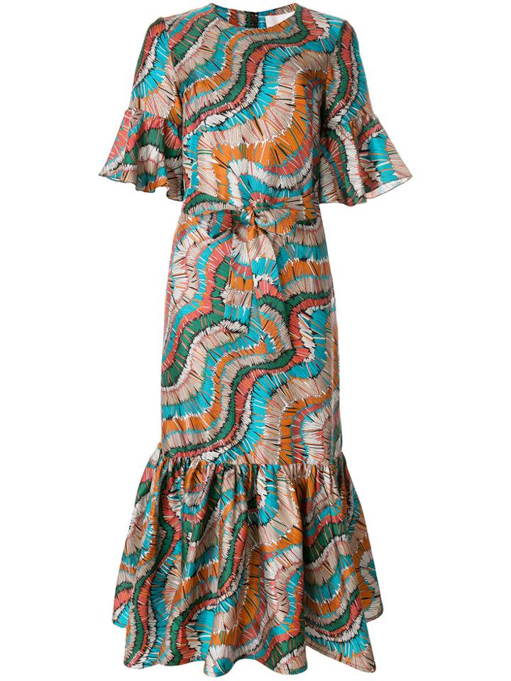 La Doublej Fiammiferi Curly Swing Dress - Multicolour