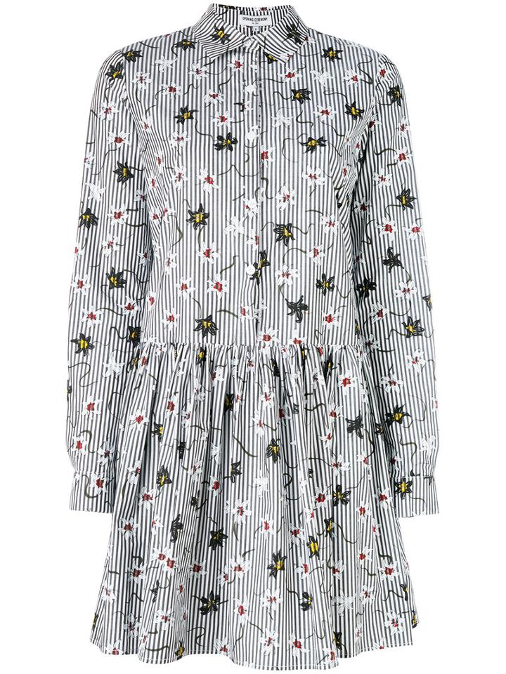 Opening Ceremony - Floral Shirt Dress - Women - Cotton - 4, White, Cotton