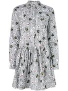 Opening Ceremony - Floral Shirt Dress - Women - Cotton - 4, White, Cotton