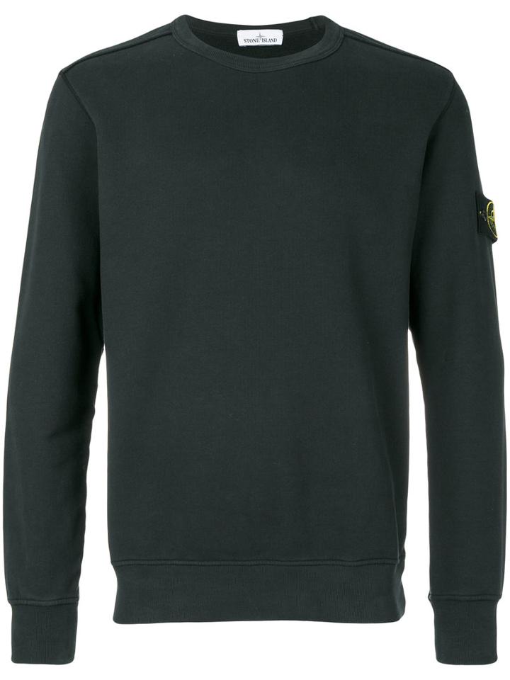 Stone Island - Crew Neck Jumper - Men - Cotton - L, Green, Cotton