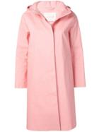 Mackintosh Hooded Trench Coat - Pink