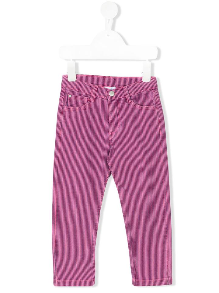 Knot - Earth Stripe Pants - Kids - Cotton/spandex/elastane - 12 Yrs, Pink/purple